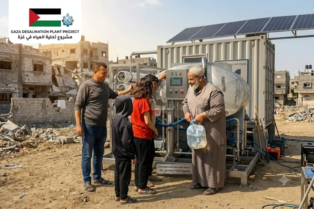 إنشاء محطة تحلية مياة متكاملة